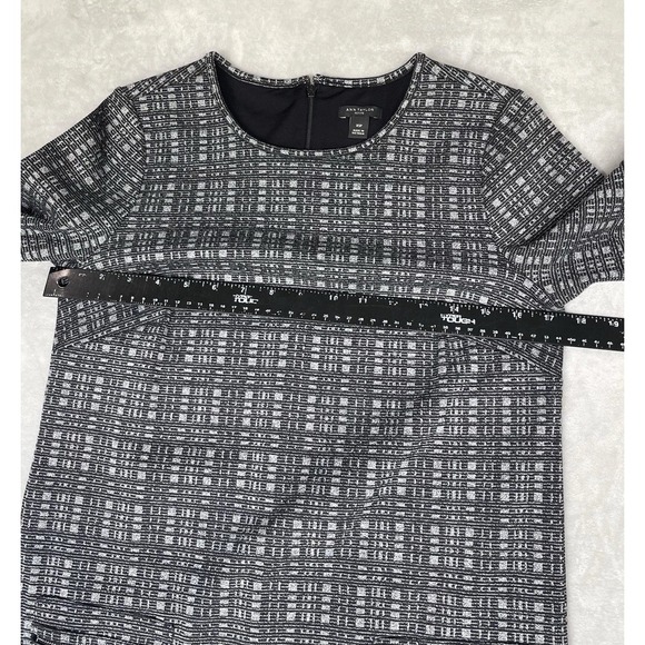 Ann Taylor Dress Womens Petite XS Black White‎ Career Office Siren Finance Babe - Picture 4 of 8